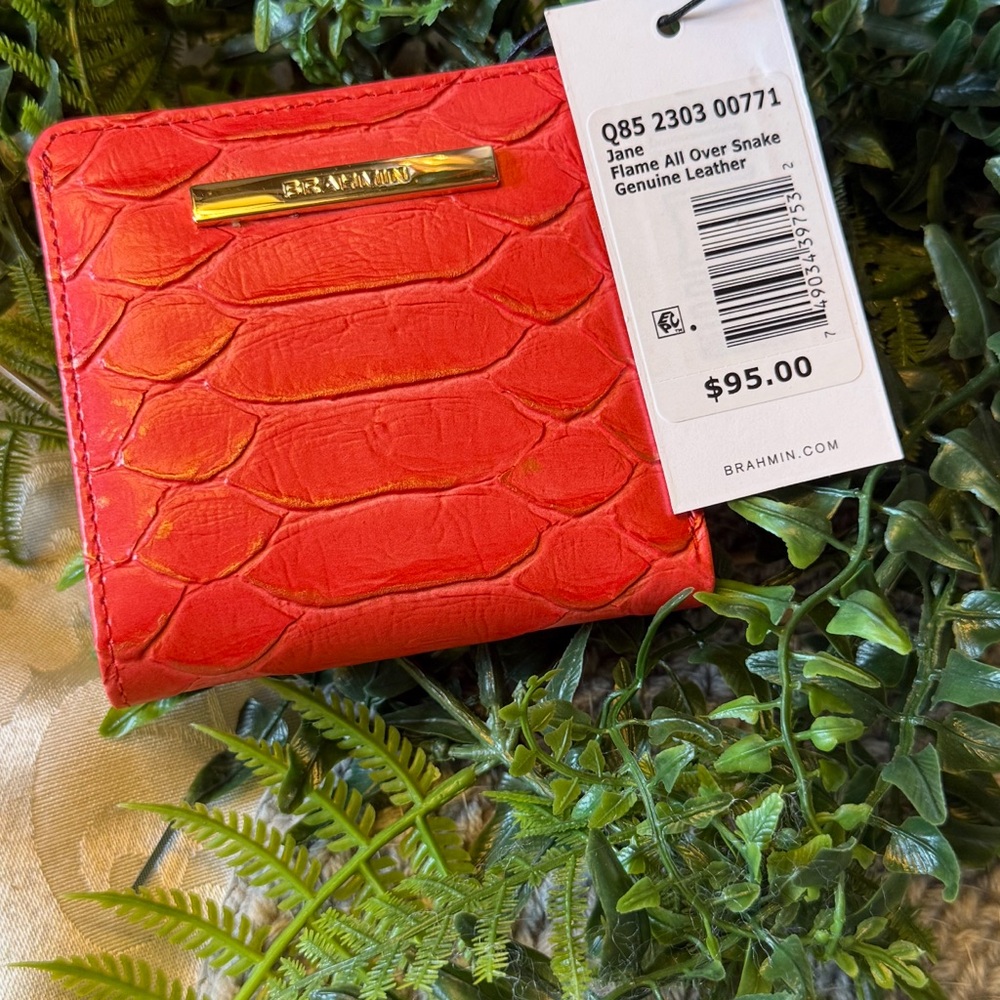 Brahmin Jane Flame All Over Snake Wallet